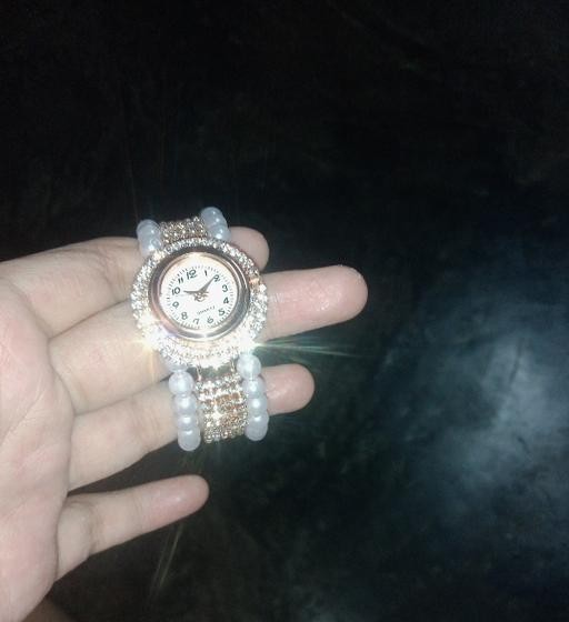 Pearl Diamond Bracelet Watch