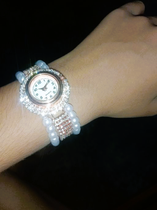 Pearl Diamond Bracelet Watch