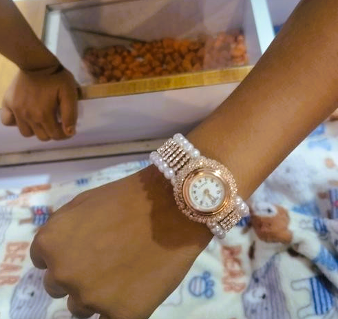 Pearl Diamond Bracelet Watch